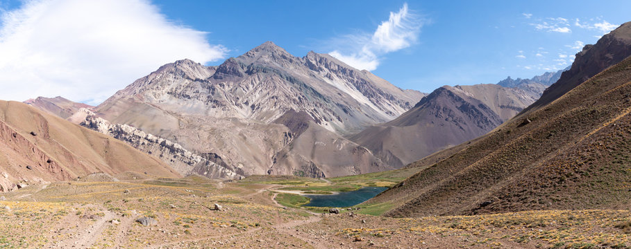 Laguna Horcones, Parc provincial de l'Aconcagua, Argentine
