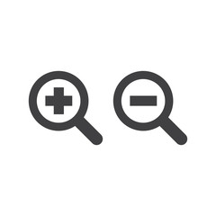 zoom icon, view icon, 