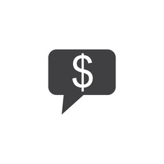 dollar chat icon, 