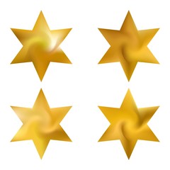 Collection of hexagram colored backgrounds.