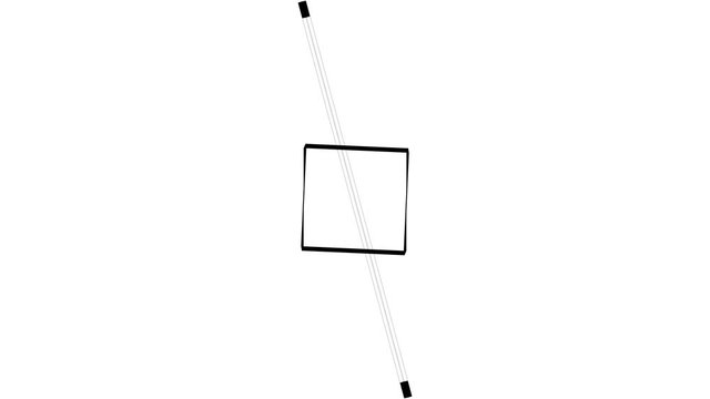 Messed lines movement. Digital motion design. Abstract graphic silhouettes animation. Animated dark background with weird geometric shapes. Edged objects visuals.