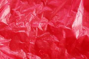 red plastic bag texture background