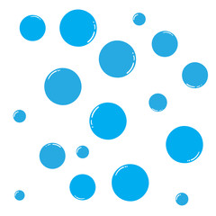 hand drawn Bubble water vector illustration design template doodle