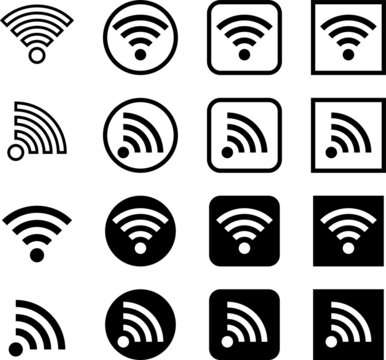 Wi-Fi 無線LAN　アイコンセット