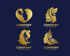 Beauty feminine logo for company