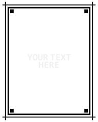 Art Deco black ornamental decorative frame. Vintage simple line frame border plaque book cover. Frame border deco vector simple line isolated. Vector illustration. EPS 10