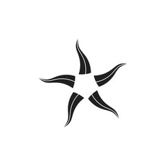 Fototapeta premium curves stars motion design logo vector