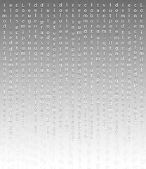 Falling letters on a light background in the Matrix style - 317634552
