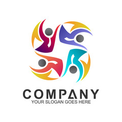 People Care Logo,World Unity,Human Community,Family Icon,Foundation Logo