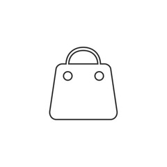 shopping bag icon vector for website and graphic design
