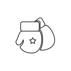 boxing gloves icon vector for website and graphic design