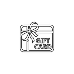 gift card icon vector for website and graphic design