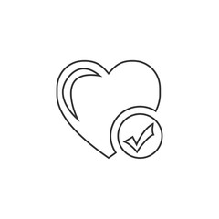 good heart condition icon vector for website and graphic design