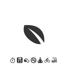 leaf icon vector for website and graphic design