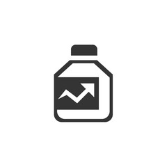 protein boost bottle icon vector for website and graphic design