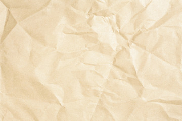 Crumpled brown paper background texture