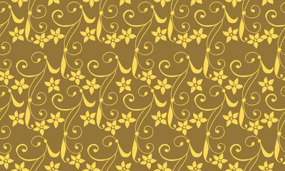 The beautiful of Christmas floral wallpaper decoration, with leaf romantic pattern design.