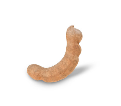 Sweet tamarind on white background