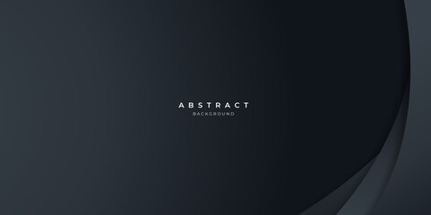 Fototapeta premium Black neutral carbon abstract background modern minimalist for presentation design. Suit for business, corporate, institution, party, festive, seminar, and talks.