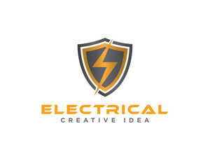 Electric Lightening Logo Design Vector