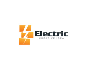Electric Lightening Logo Design Vector