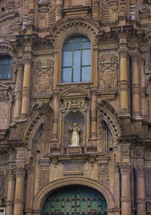 Fototapeta na wymiar Cusco Cathedral located on the main square of Cusco in Peru