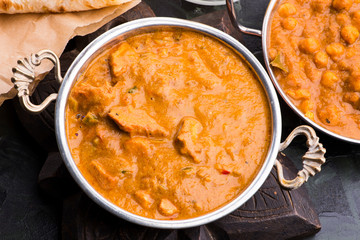 A delicious bowl of creamy chicken tikka masala