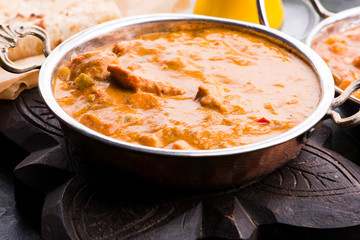 A delicious bowl of creamy chicken tikka masala