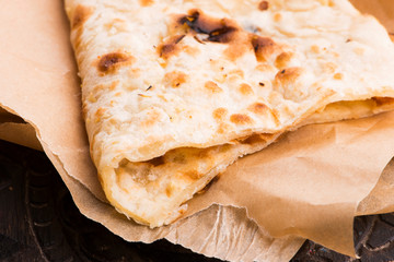 Garlic Naan, Indian flat bread