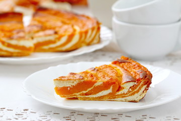 Pumpkin and cottage cheese casserole for breakfast
