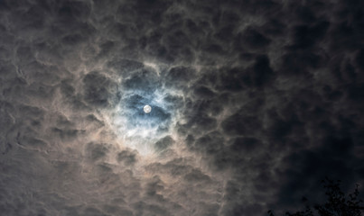 sun blocked by clouds