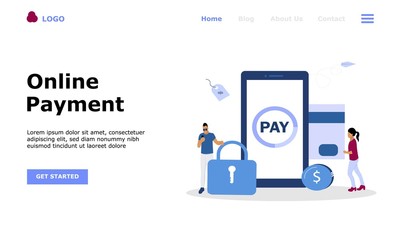 Online Payment Vector Illustration Concept, Suitable for web landing page, ui, mobile app,  editorial design, flyer, banner, and other related occasion
