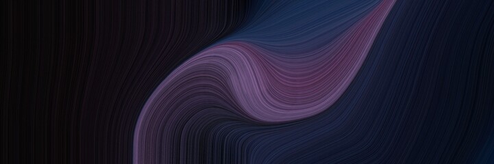 Fototapeta premium dynamic horizontal header with very dark pink, old lavender and very dark violet colors. dynamic curved lines with fluid flowing waves and curves
