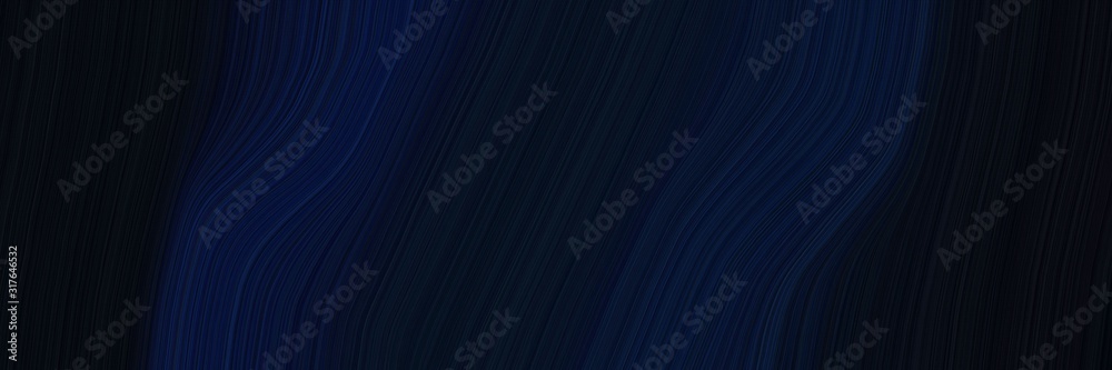 Aufkleber moving designed horizontal header with black and very dark blue colors. dynamic curved lines with fl