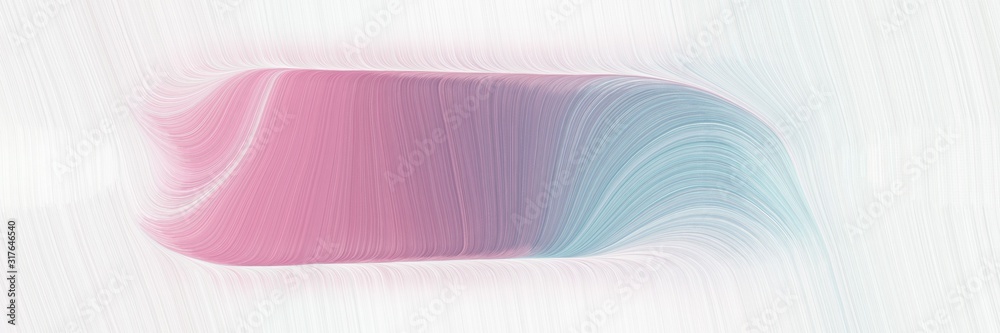 Poster dynamic horizontal banner with linen, rosy brown and white smoke colors. dynamic curved lines with f