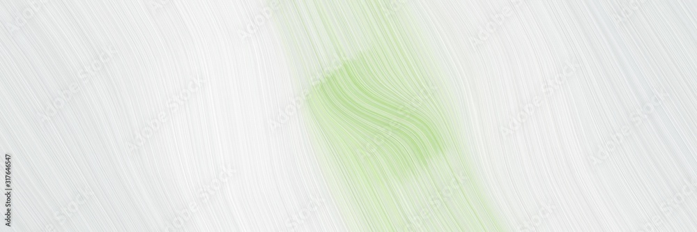 Aufkleber flowing designed horizontal header with linen, tea green and ash gray colors. dynamic curved lines with fluid flowing waves and curves
