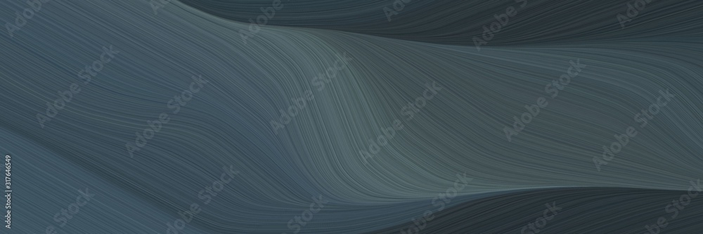 Poster colorful header with dark slate gray, dim gray and very dark blue colors. dynamic curved lines with 