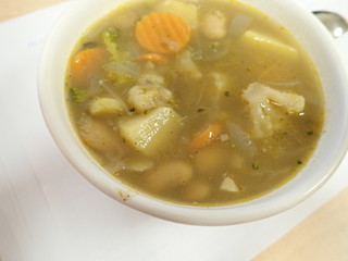 fresh homemade healthy vegetable soup