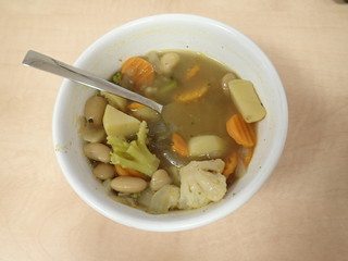 fresh homemade healthy vegetable soup