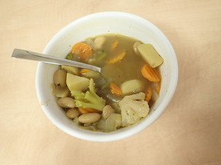 fresh homemade healthy vegetable soup