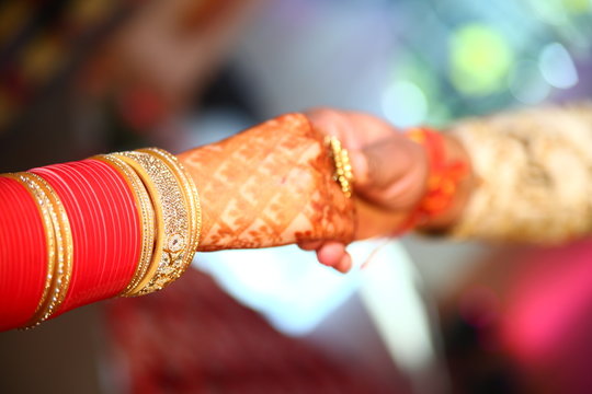 Bride hand