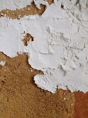 background image of an old brown wall with peeling white paint