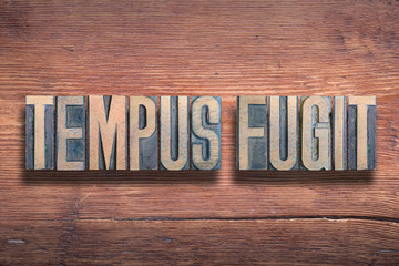 tempus fugit wood