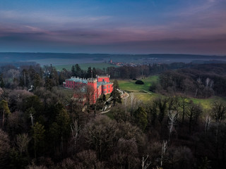 Hradek at Nechanice is a neo-Gothic chateau building situated on a slight elevation 800 m northwest...