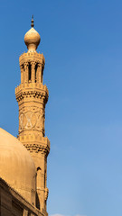 Obraz premium Minaret of Aqsunqur Mosque in Cairo, Egypt