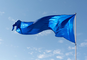 Flag in the wind, Bondi Beach Australia