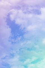 cloud background with a pastel colour