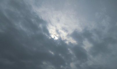 dramatic sky with clouds