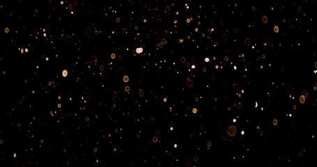 Particle stars on black background