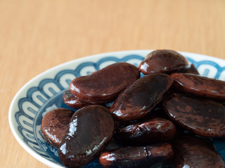 紫花豆の豆煮